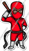 Dark Skin Tone Red - Ninja Boy w/ Variants