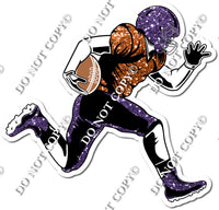 Football - Running Back - Purple / Orange w/ Variants