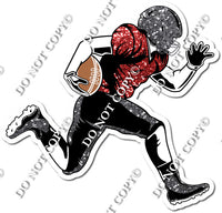 Football - Running Back - Silver / Red w/ Variants