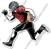 Football - Running Back - Silver / Red w/ Variants