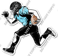 Football - Running Back - Black / Baby Blue w/ Variants