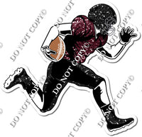 Football - Running Back - Black / Burgundy w/ Variants