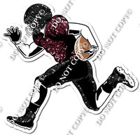 Football - Running Back - Black / Burgundy w/ Variants