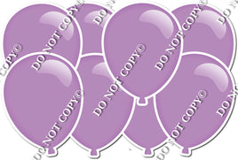 Flat Lavender - Horizontal Balloon Panels