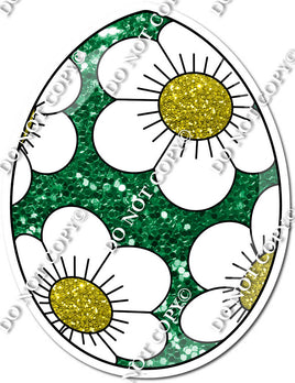 Daisey Flower - Green Sparkle Easter Egg w/ Variants