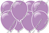 Flat Lavender - Horizontal Balloon Panels