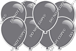 Flat Grey - Horizontal Balloon Panels