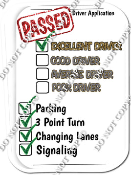 Driving Test Passed - No Emoji