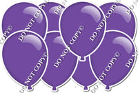 Flat Purple - Horizontal Balloon Panels