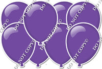 Flat Purple - Horizontal Balloon Panels