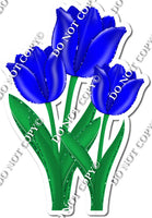 3 Tulips - Blue - w/ Variants