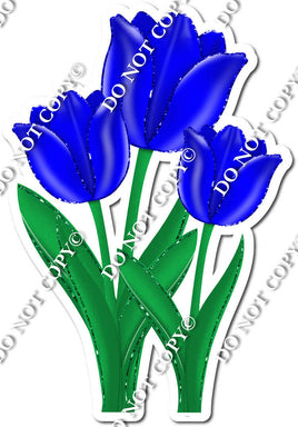3 Tulips - Blue - w/ Variants