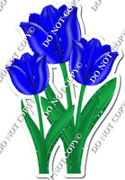 3 Tulips - Blue - w/ Variants