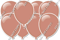 Flat Rose Gold - Horizontal Balloon Panels
