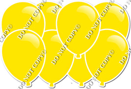 Flat Yellow - Horizontal Balloon Panels
