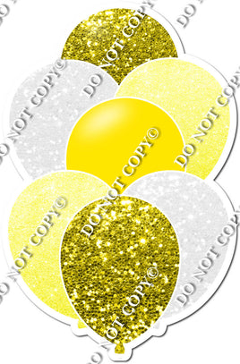 Yellow, White, & Pastel Yellow Balloon Bundle