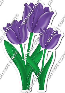 3 Tulips - Purple - w/ Variants