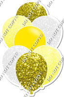 Yellow, White, & Pastel Yellow Balloon Bundle