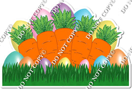 Pastel Eggs & Carrots