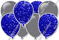Grey & Blue - Horizontal Balloon Panel