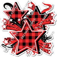 Red Plaid Star Bundle