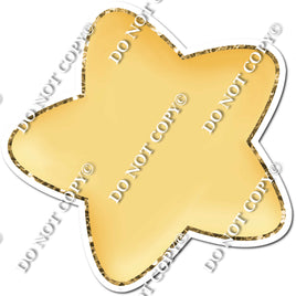 Round Star - Plain - Angled