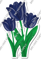 3 Tulips - Navy Blue - w/ Variants