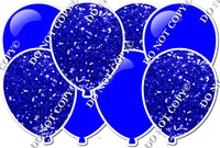 Combo Flat & Sparkle Blue - Horizontal Balloon Panels