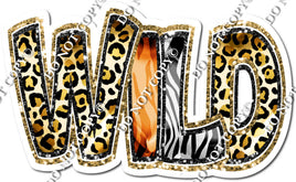 Bold Wild Statement- Safari with Gold Outline w/ Variants