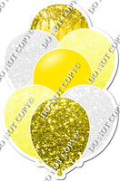 Yellow, White, & Pastel Yellow Balloon Bundle with Drip Balloon