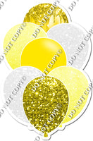 Yellow, White, & Pastel Yellow Balloon Bundle with Drip Balloon