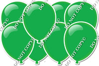 Flat Green - Horizontal Balloon Panels