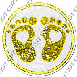 Baby Foot Prints - Yellow
