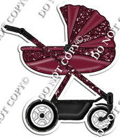 Baby Stroller - Burgundy