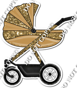 Baby Stroller - Gold
