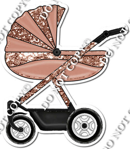 Baby Stroller - Rose Gold