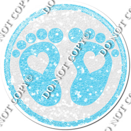 Baby Foot Prints - Baby Blue