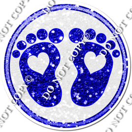 Baby Foot Prints - Blue