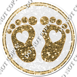 Baby Foot Prints - Gold