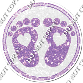 Baby Foot Prints - Lavender