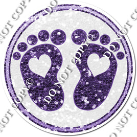 Baby Foot Prints - Purple