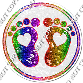 Baby Foot Prints - Rainbow