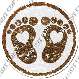 Baby Foot Prints - Chocolate