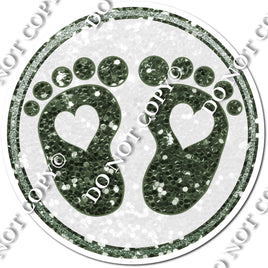 Baby Foot Prints - Sage