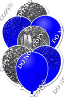 Blue & Silver Sparkle Balloon Bundle