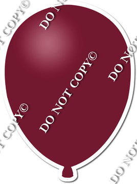 Flat - Burgundy Balloon - Style 2