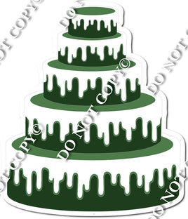 Flat Hunter Green Cake