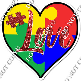 Autism #Love Heart