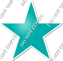 Flat - Teal Star - Style 2