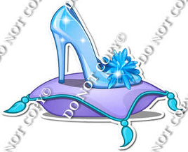 Blue Heel on Pillow
